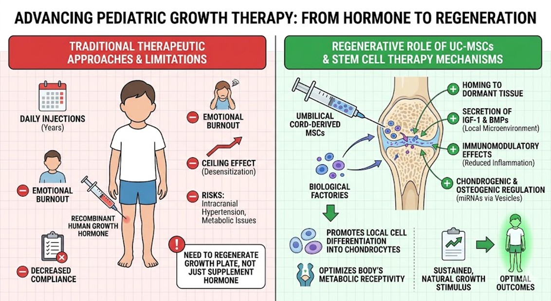 Figure 2: Traditional therapeutic approaches and Advanced Pediatric growth Therapy