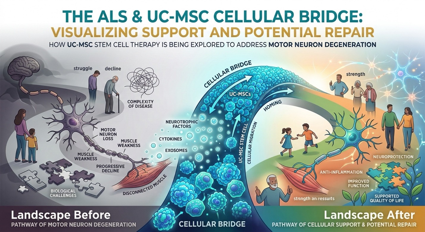 Figure A: ALS and UC-MSC stem cell therapy