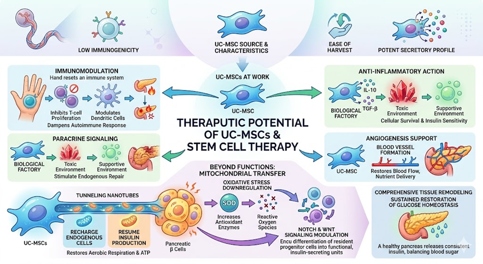Figure 2: Therapeutic Potential of UC-MSCs and Stem Cell Therapy