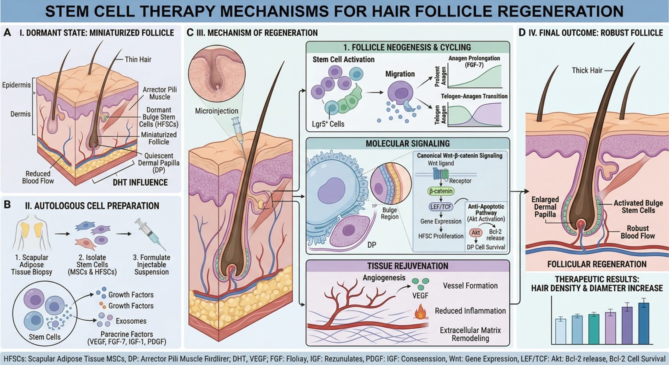 Figure 1: How Stem Cell Therapy Works for Hair Loss