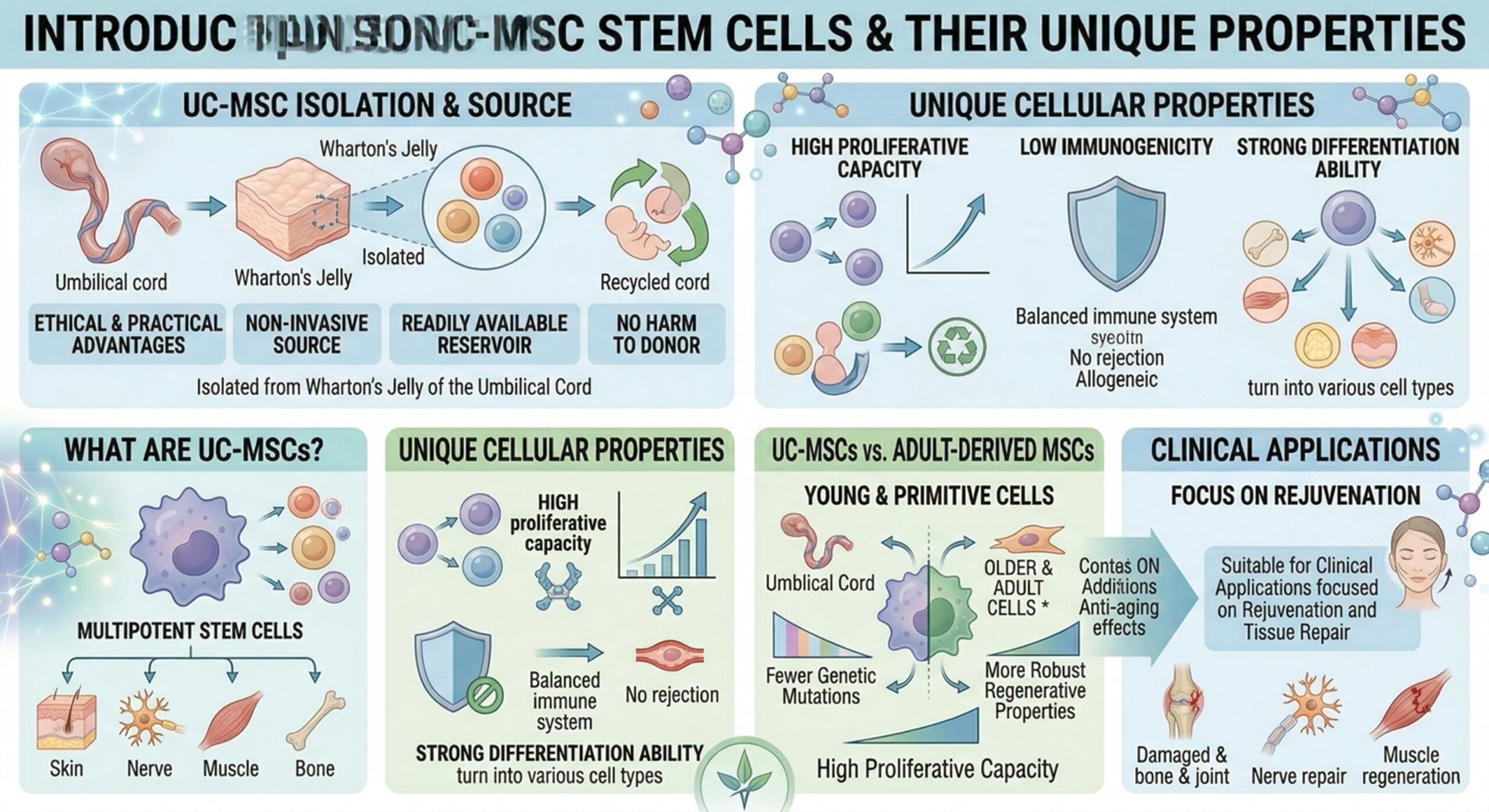 Figure 1: Introduction to UC-MSC Stem Cells and Their Unique Properties
