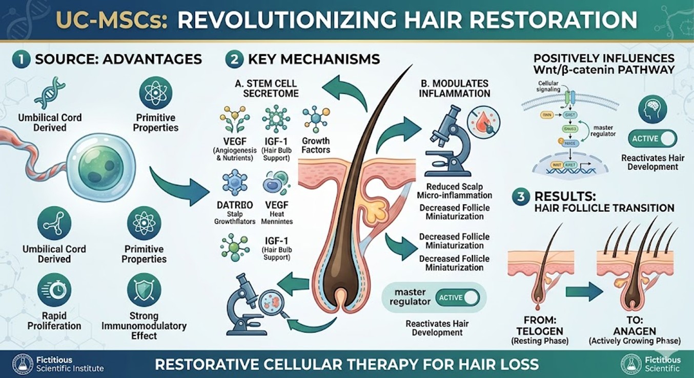 Figure 1: The Use of UC-MSCs in Revolutionizing Hair Restoration