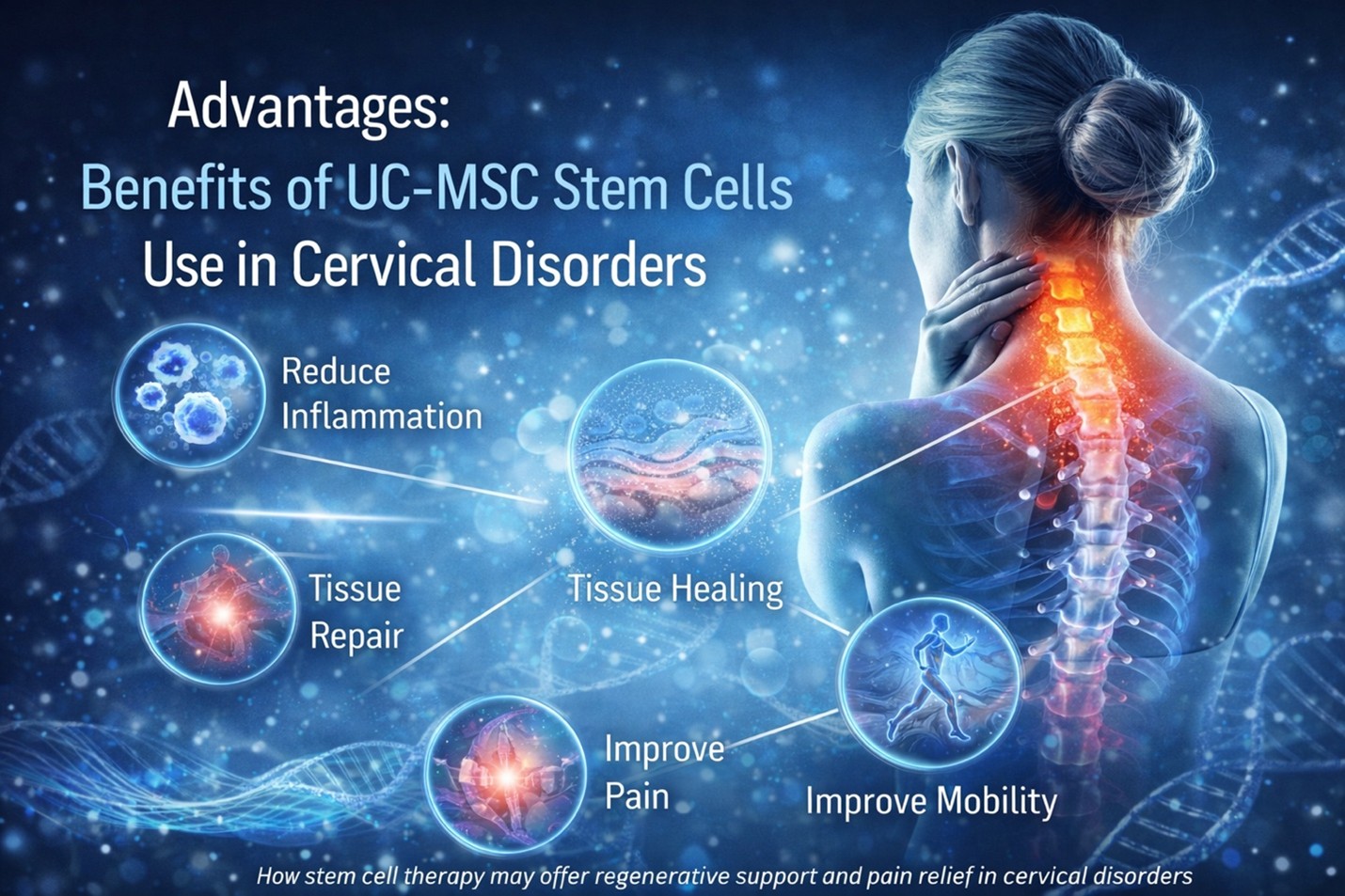 Figure 1: A regenerative approach that may help support healing, comfort, and mobility in cervical spine disorders.