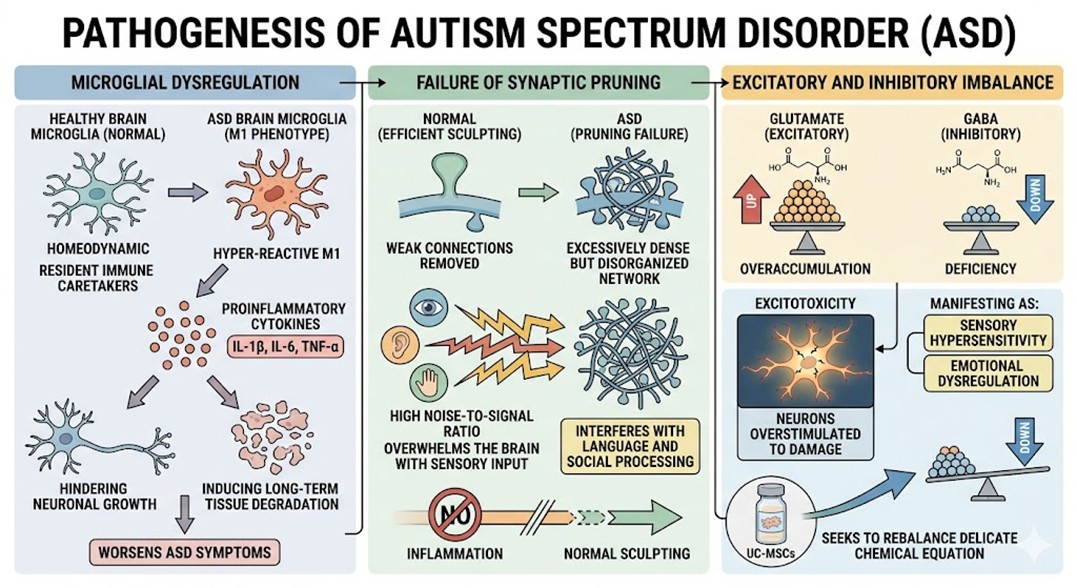 Figure 1: Pathophysiology of Autism Spectrum Disorder (ASD)