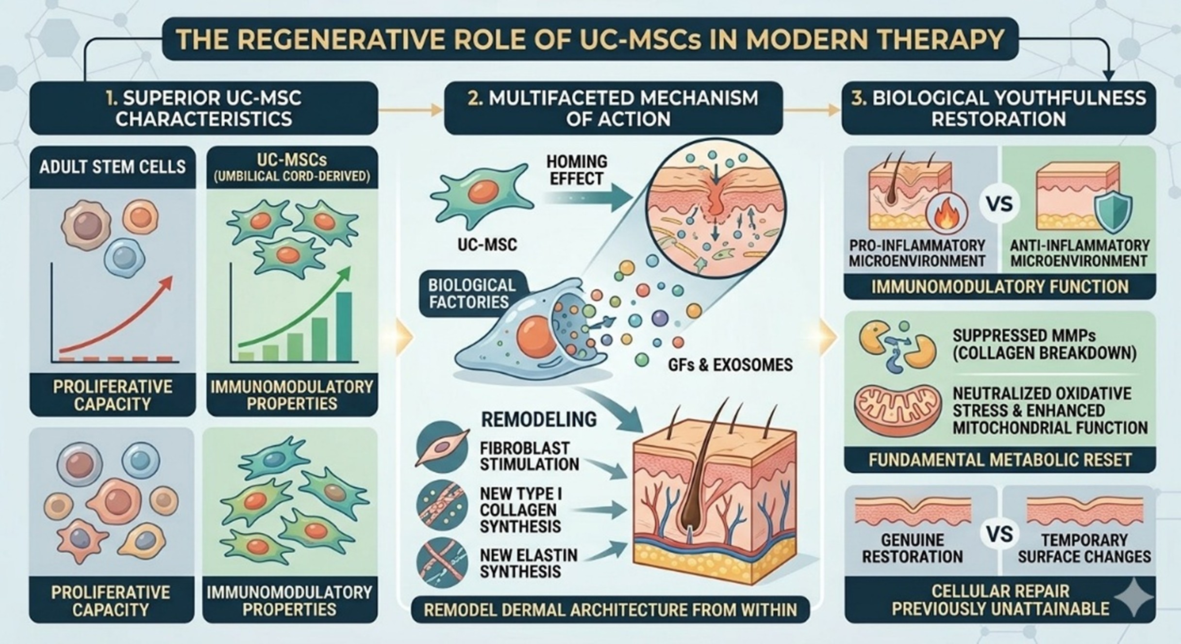 Figure 2: The Regenerative Role of UC-MSCs in Stem Cell Therapy