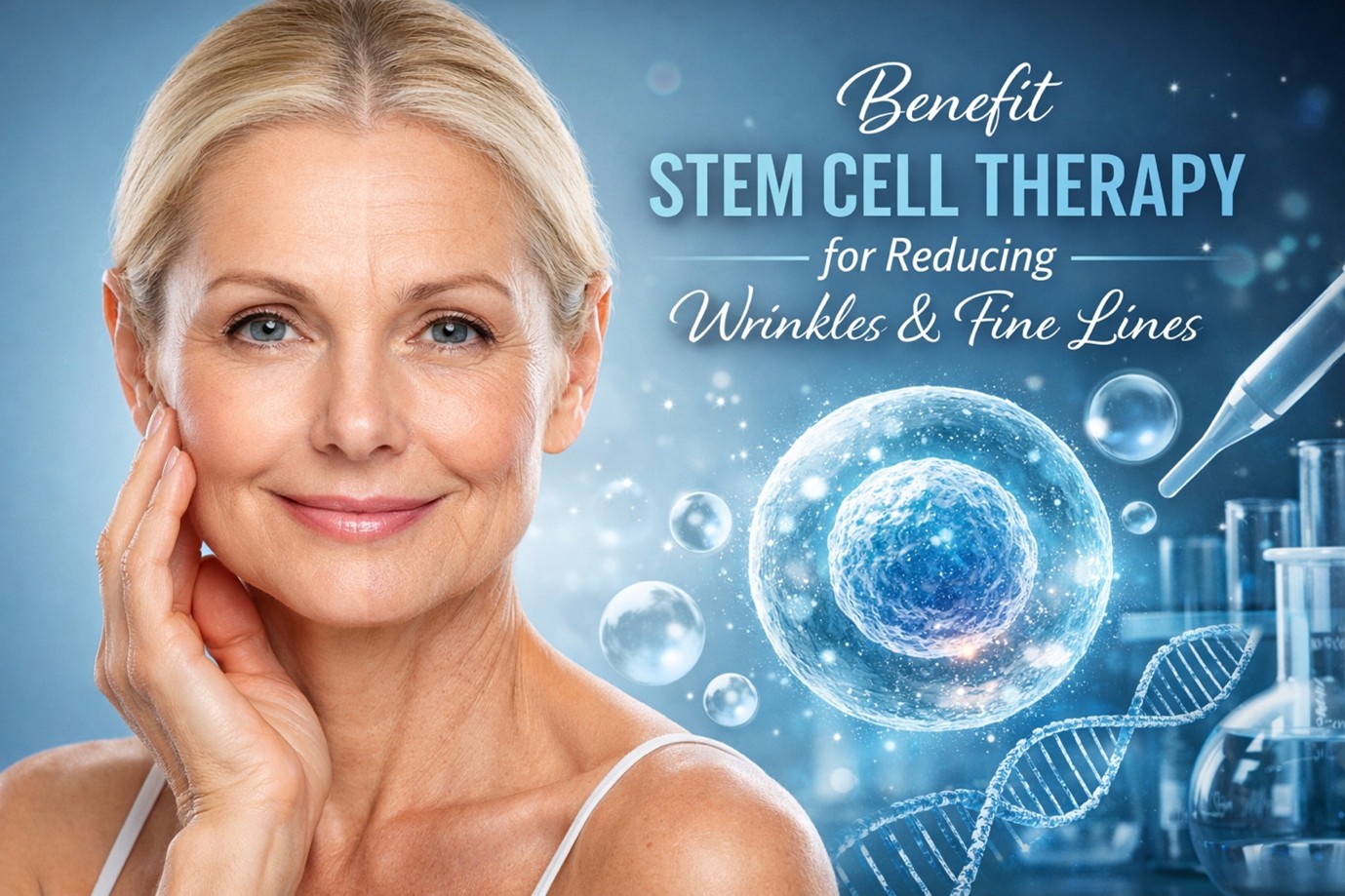 Figure A: Stem cell therapy is being explored for its potential to support skin rejuvenation, improve skin quality, and reduce the appearance of wrinkles and fine lines.