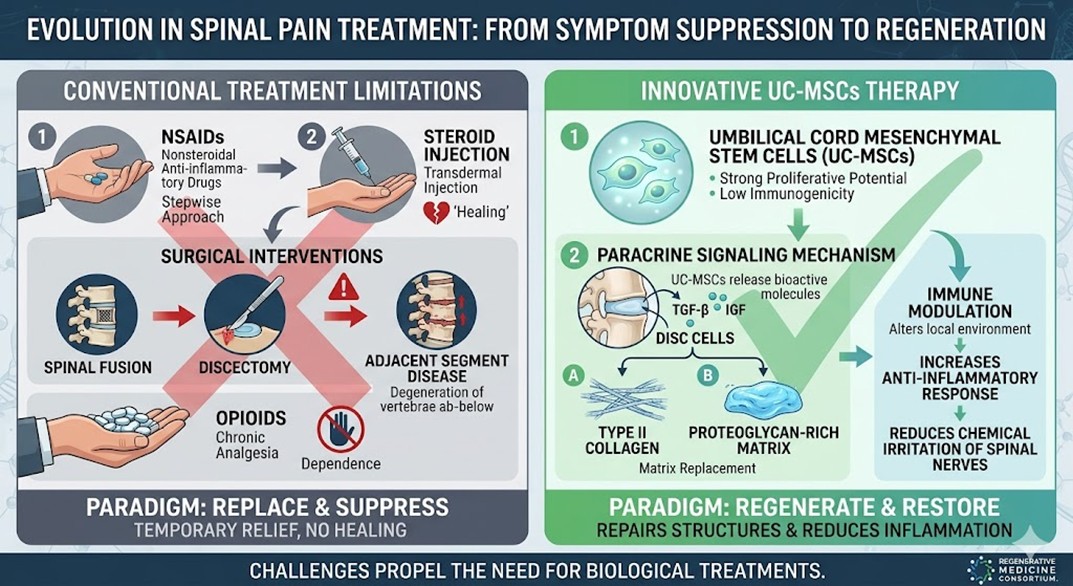 Figure 2: The Comparisons of conventional and innovative UC-MSCs therapy