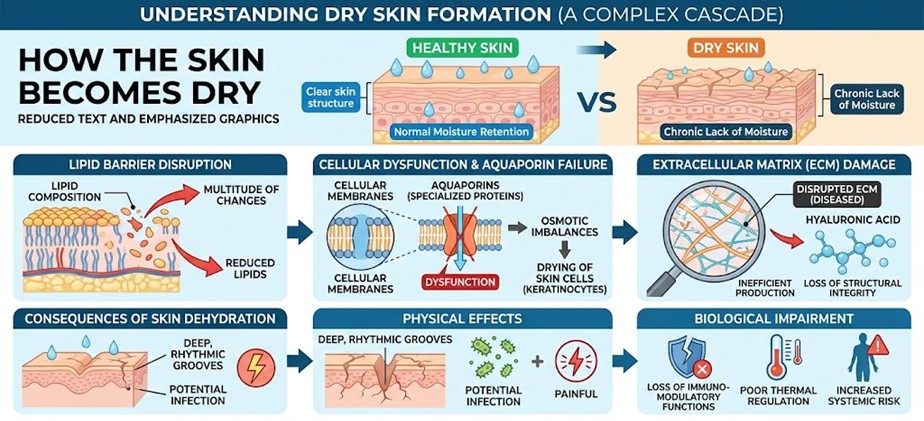 Figure 1: Understanding Dry skin formations