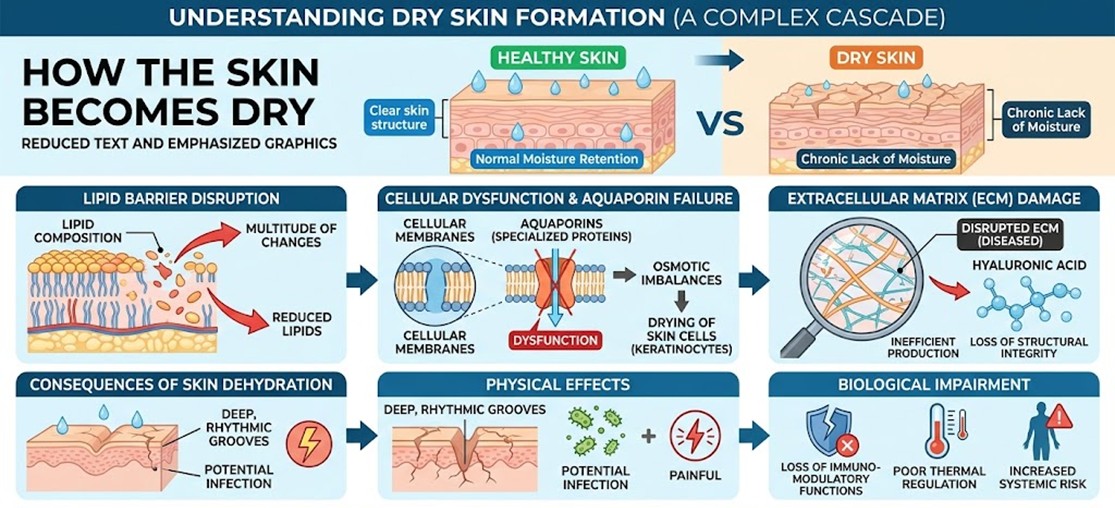 Figure 1: Understanding Dry skin formations