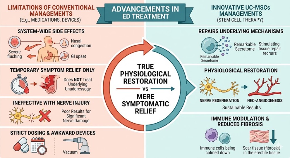 Figure 1: Advanced Managements in Erectile Dysfunction