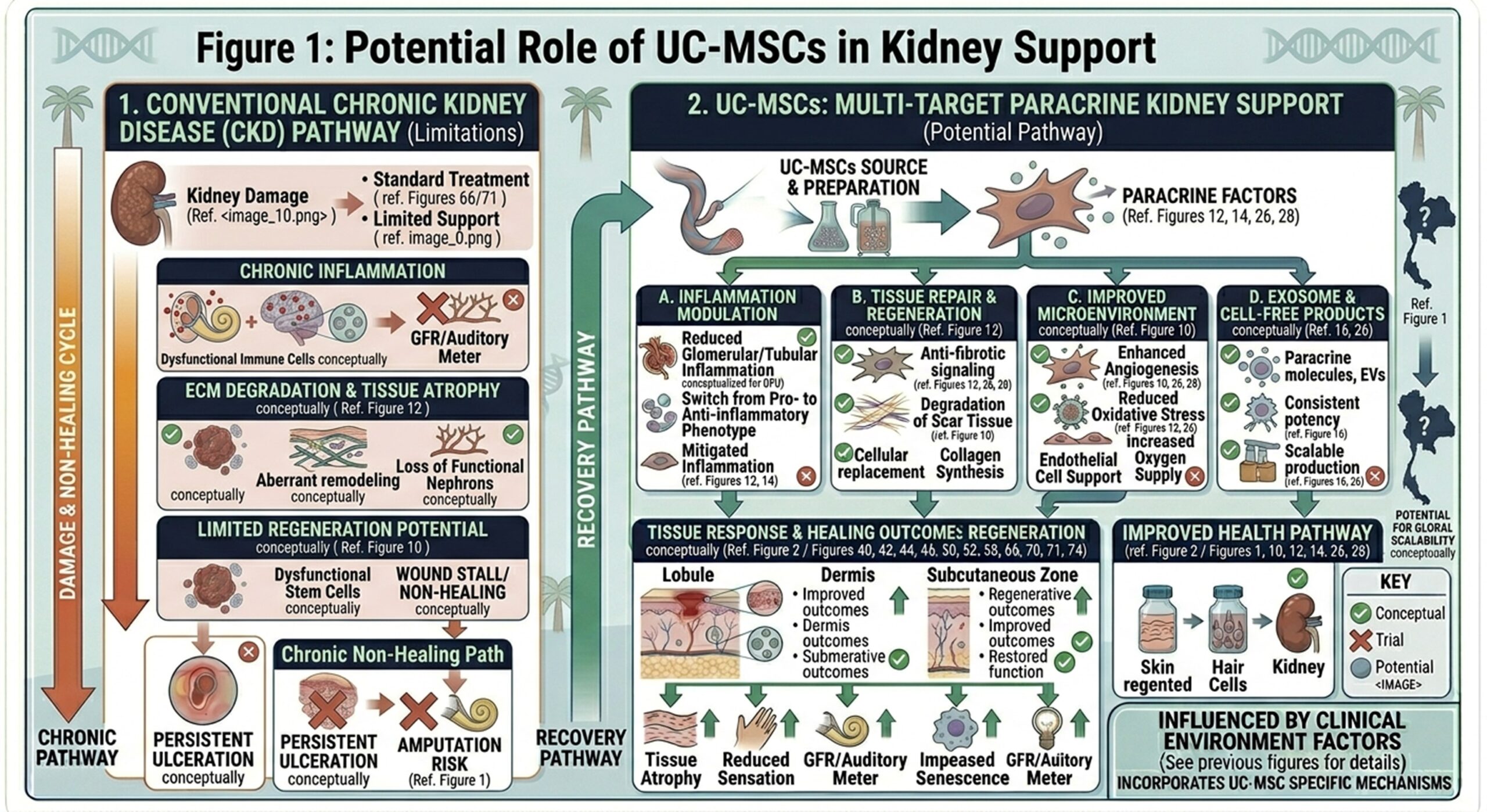 Figure 1: Potential Role of UC-MSCs in Kidney Support