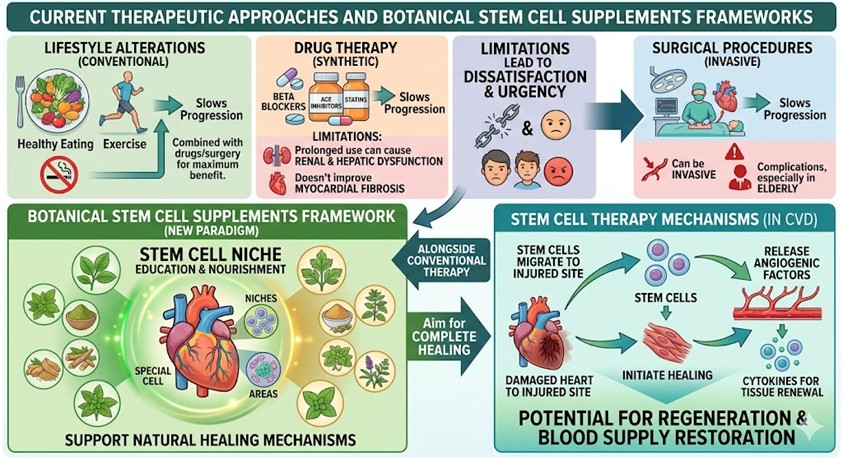 Figure 2: Stem cell therapy as a new paradigm of healing in CVD medicine