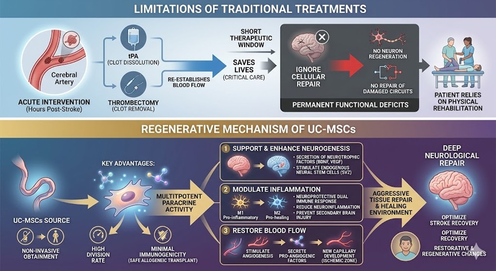 Figure 2: Regenerative Mechanism of UC-MSCs