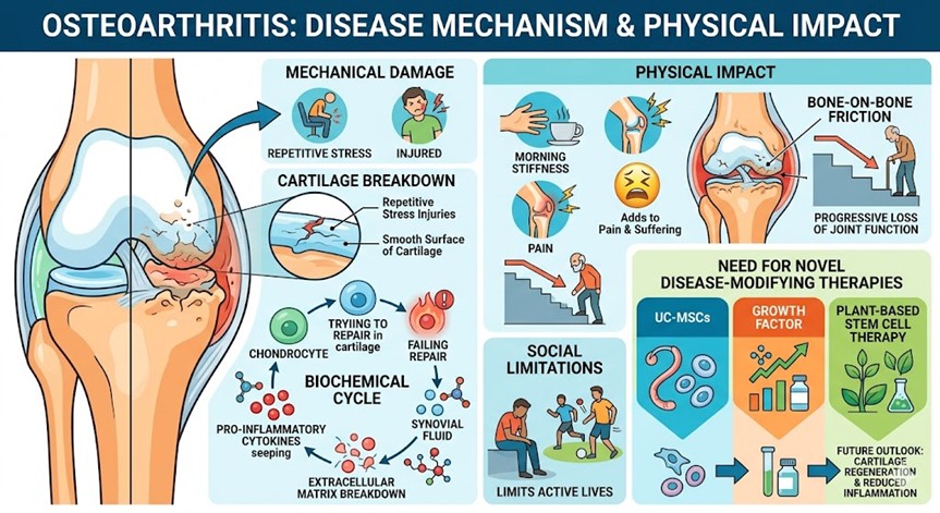 Figure 1: Osteoarthritis disease Mechanism