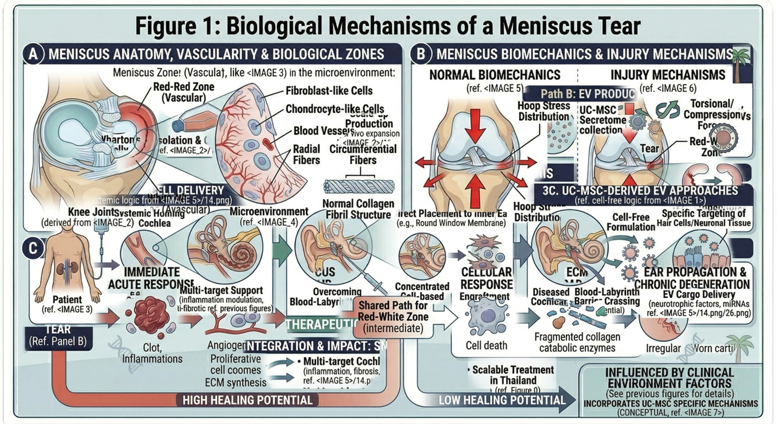 Figure 1: Biological Mechanisms of a Meniscus Tear