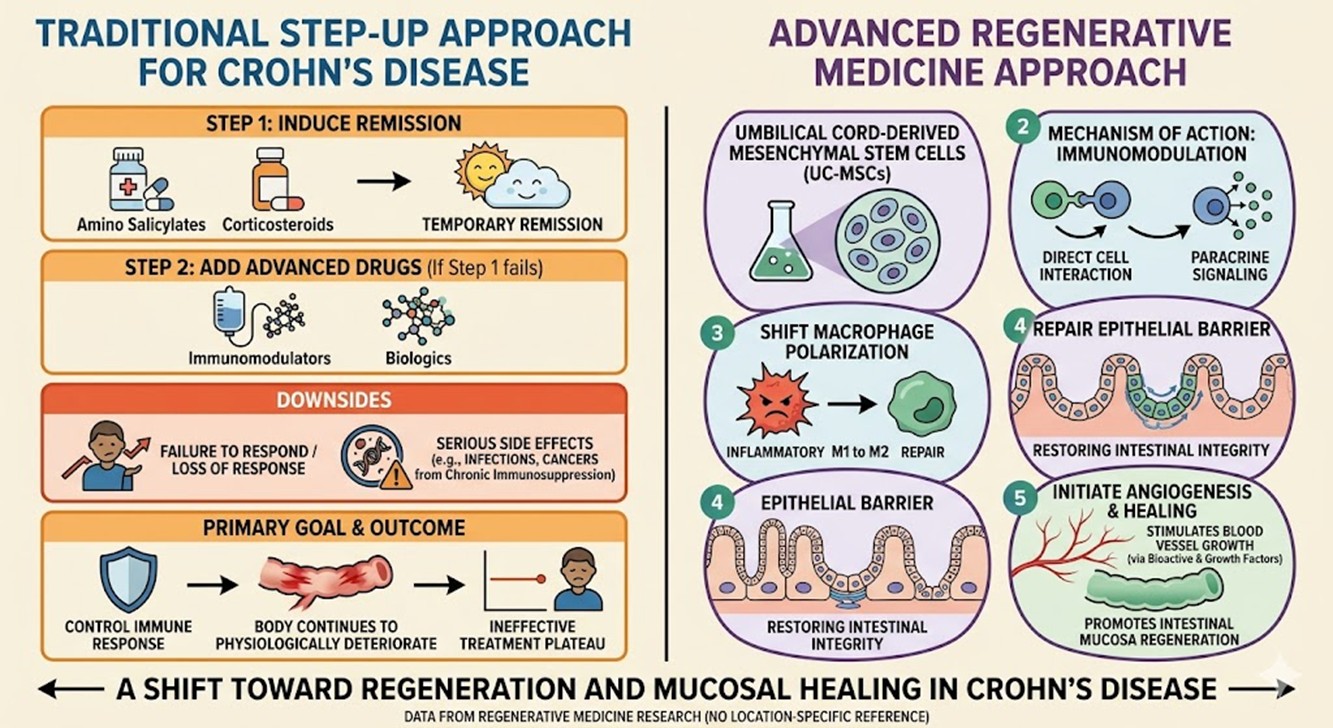 Figure 2: The Comparisons of Traditional and Advance Regenerative Medical Approach