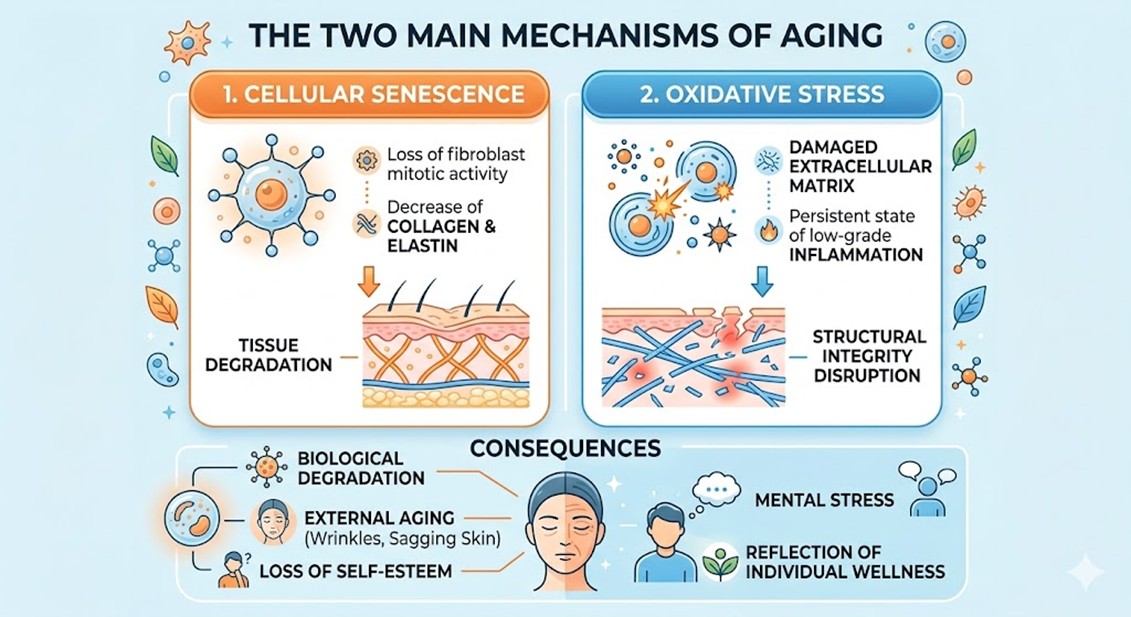 Figure 1: The Two Main Mechanisms of Aging