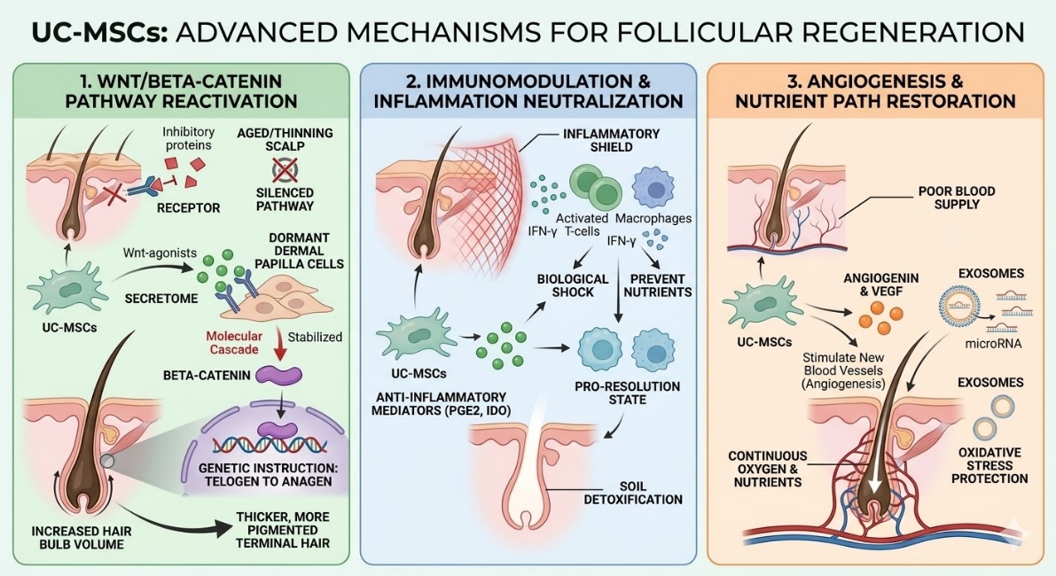 Figure 2: UC-MSCs and Alopecia A Scientific Breakdown of Follicular Regeneration