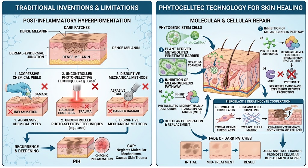 Figure 2: The PhytoCellTec Technology for Skin Healing
