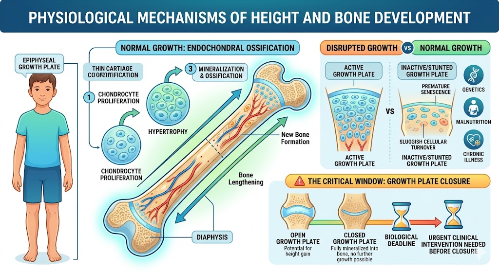 Figure 1: The Physiological Mechanisms of Height and Bone Development
