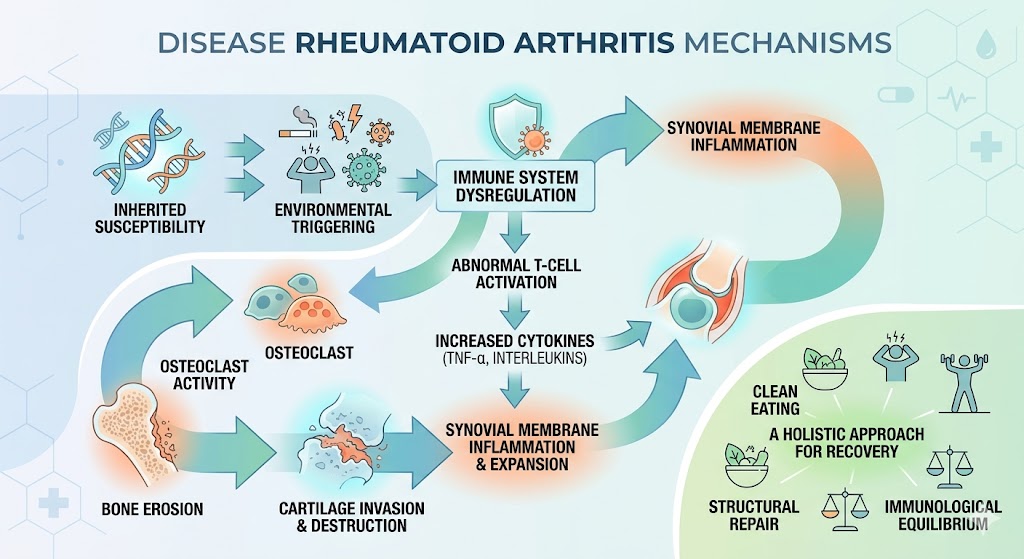 Figure 1: Rheumatoid Arthritis Disease Mechanisms