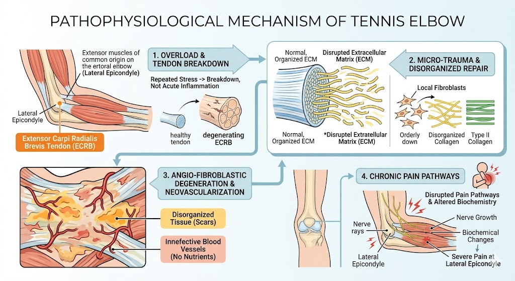 Figure 1: Pathophysiological Tennis elbow Mechanism