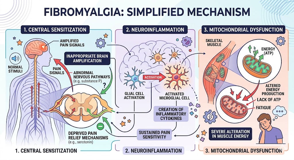 Figure 1: Fibromyalgia Disease Mechanism