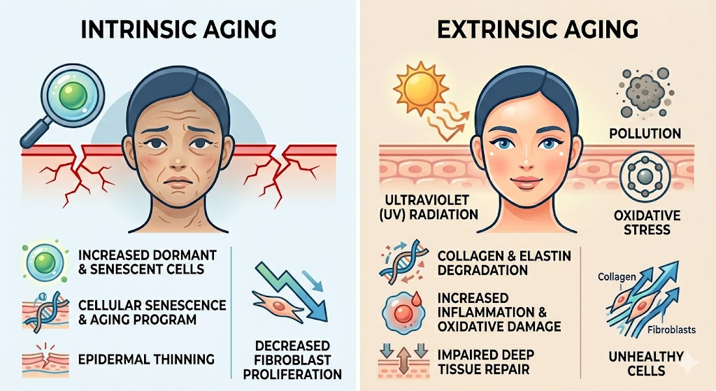 Figure 1: Dermal Aging Mechanism