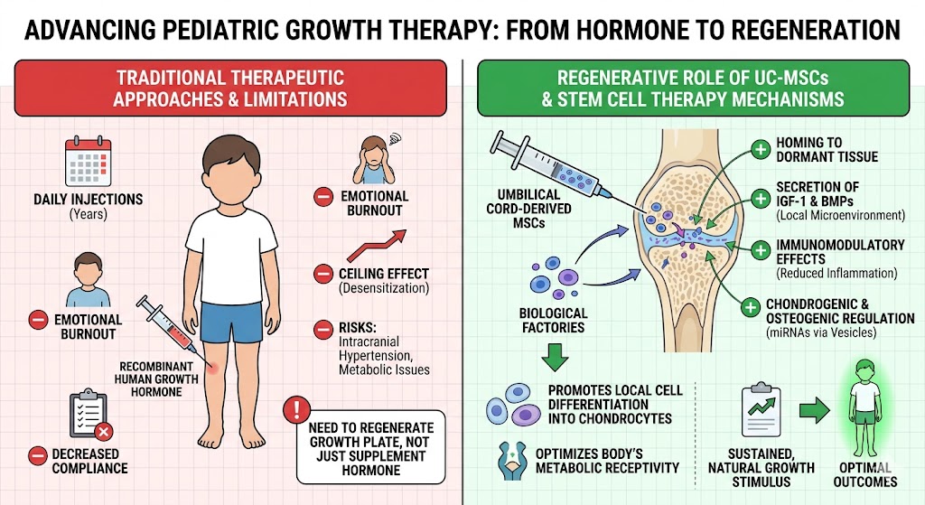 Figure 2: Traditional therapeutic approaches and Advanced Pediatric growth Therapy