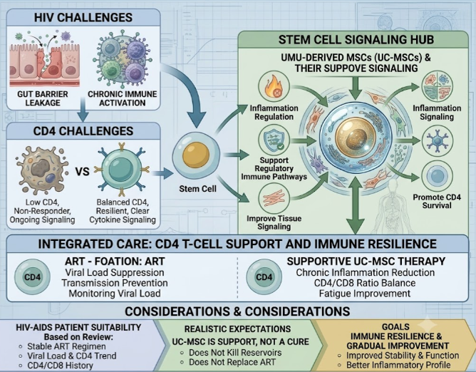 Figure 2: Integrated HIV Care, CD4 T-Cell Support, and Immune Resilience