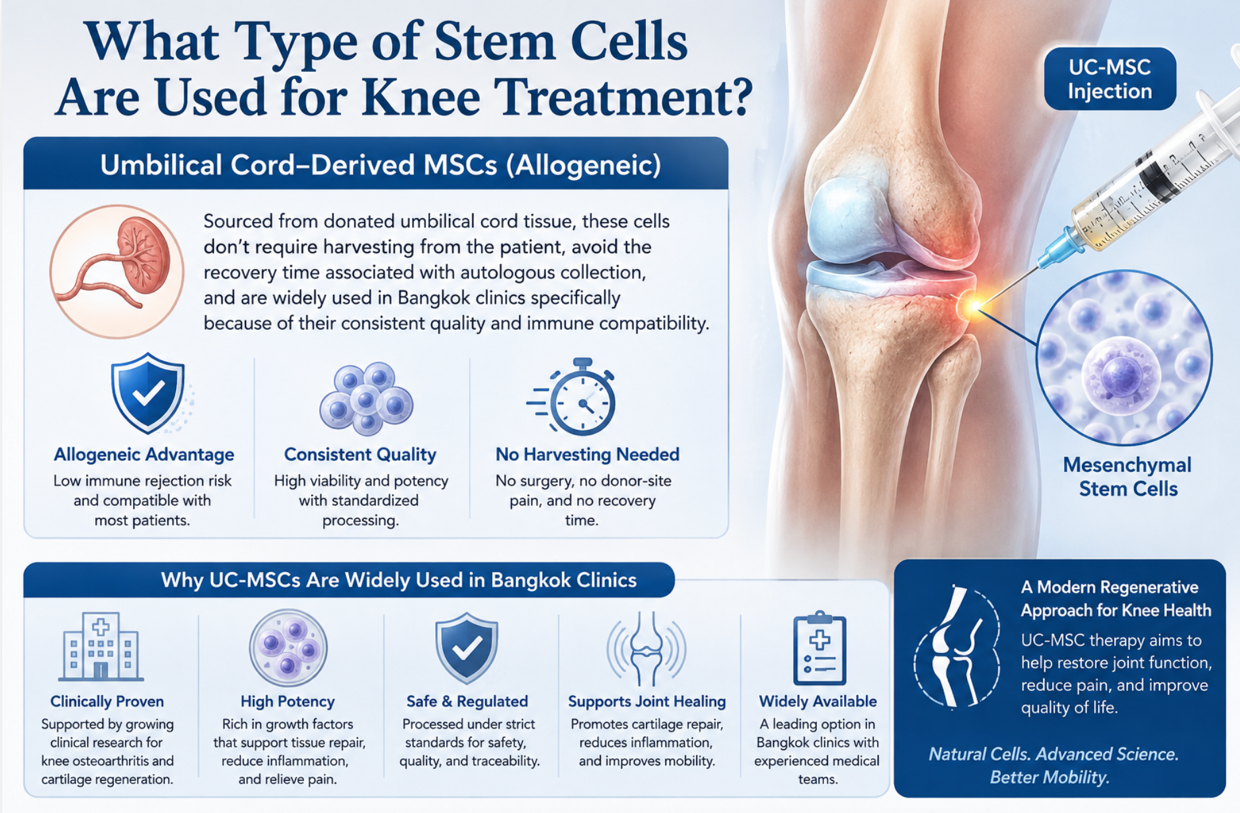 Figure 1: UC-MSCs as an Allogeneic Stem Cell Source for Knee Therapy